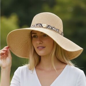 Juicy Couture Tan Wide-Brim Hat